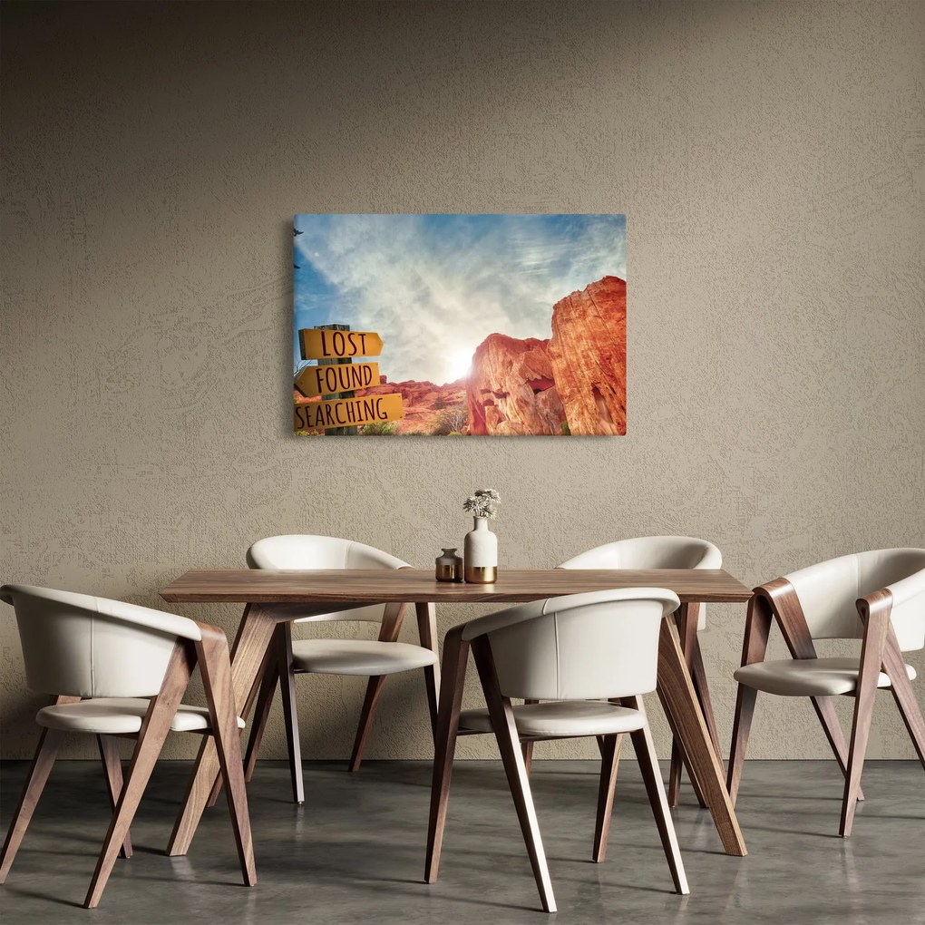 Obraz ukazovateľa s nápisom (90x60 cm)