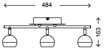 Briloner 2040-032 - LED RGB Stmievateľné bodové svietidlo 3xLED/3,3W/230V + DO