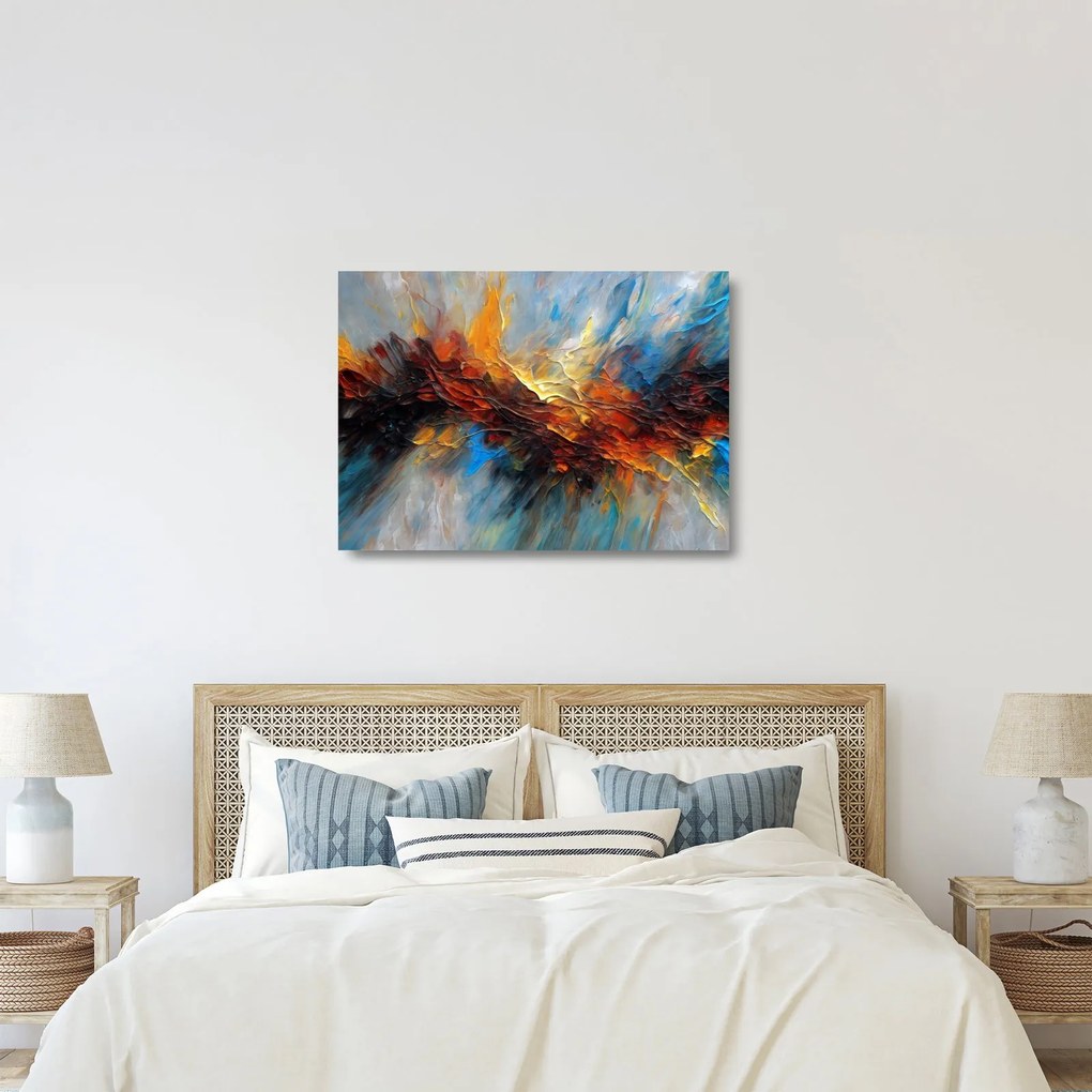 Sklenený obraz - Farebná textúra (70x50 cm)