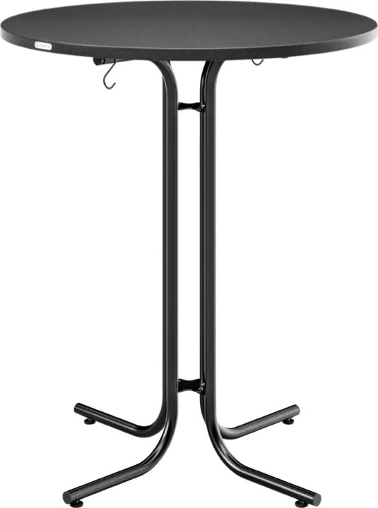 Cateringový skladací barový stôl Malik 80 cm sivý