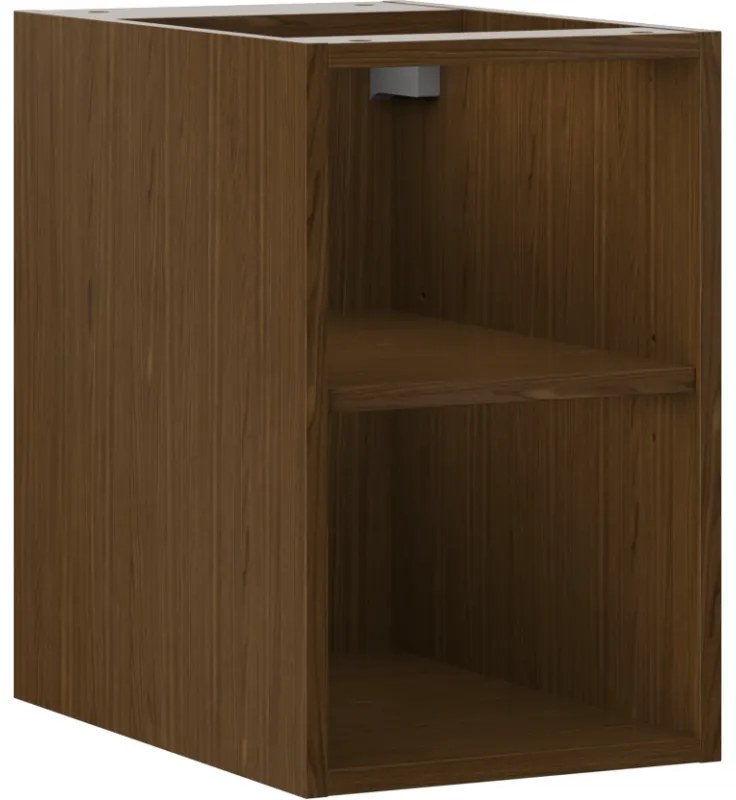Mexen Box-A, otvorená skrinka s policou 30 cm, orech, 91AX2-0300-470-0-86