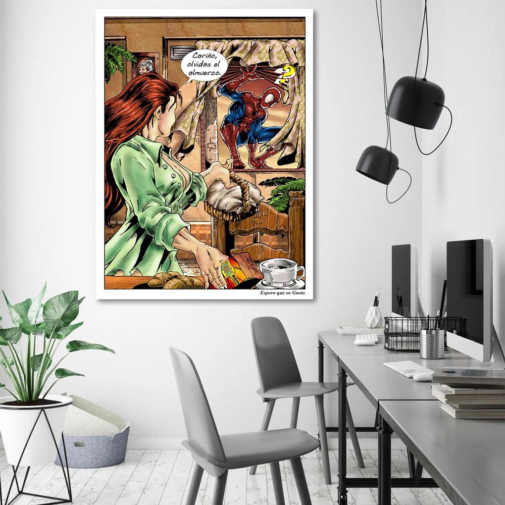 Gario Obraz na plátne Návšteva Spidermana - Saqman Rozmery: 40 x 60 cm