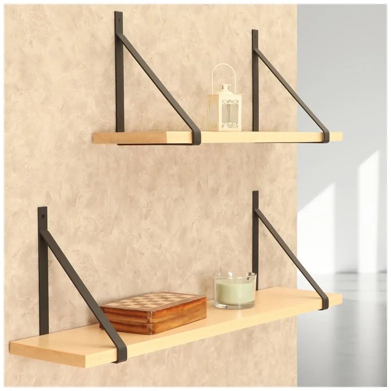 Polica na stenu s konzolou Mila 75 cm BUK