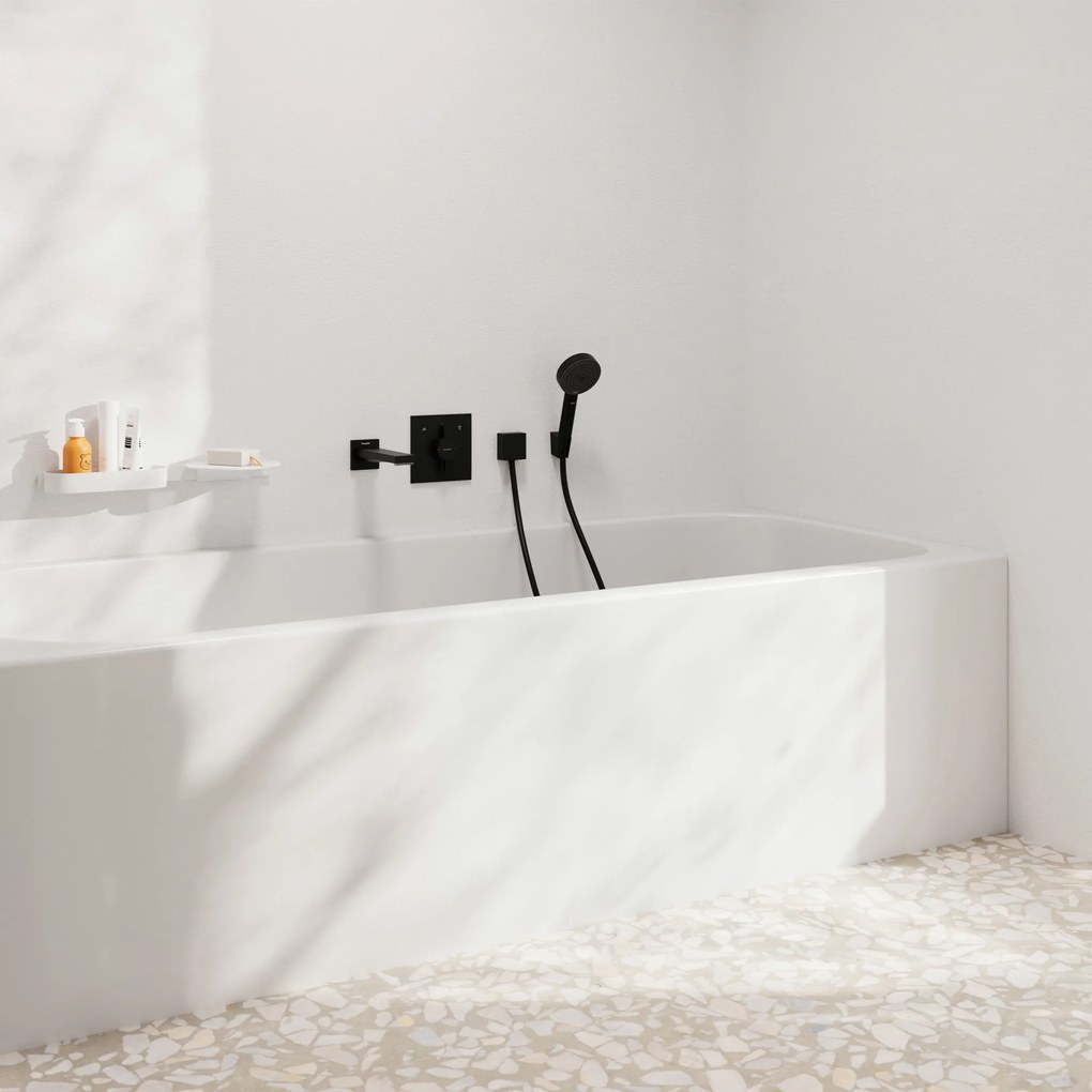 Hansgrohe DuoTurn E, batéria pod omietku pre 2 spotrebiče, čierna matná, HAN-75417670