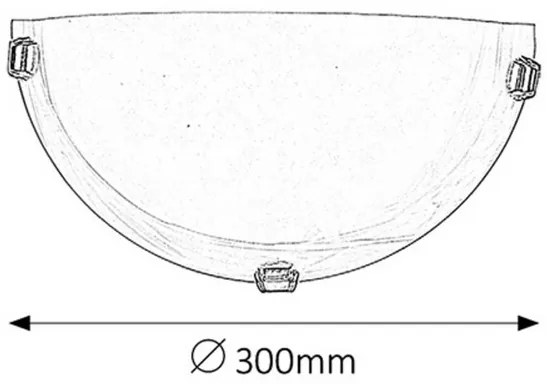 Rabalux ALABASTRO 3001 nástenné svietidlo 1x60W | E27 | IP20 - biely alabaster