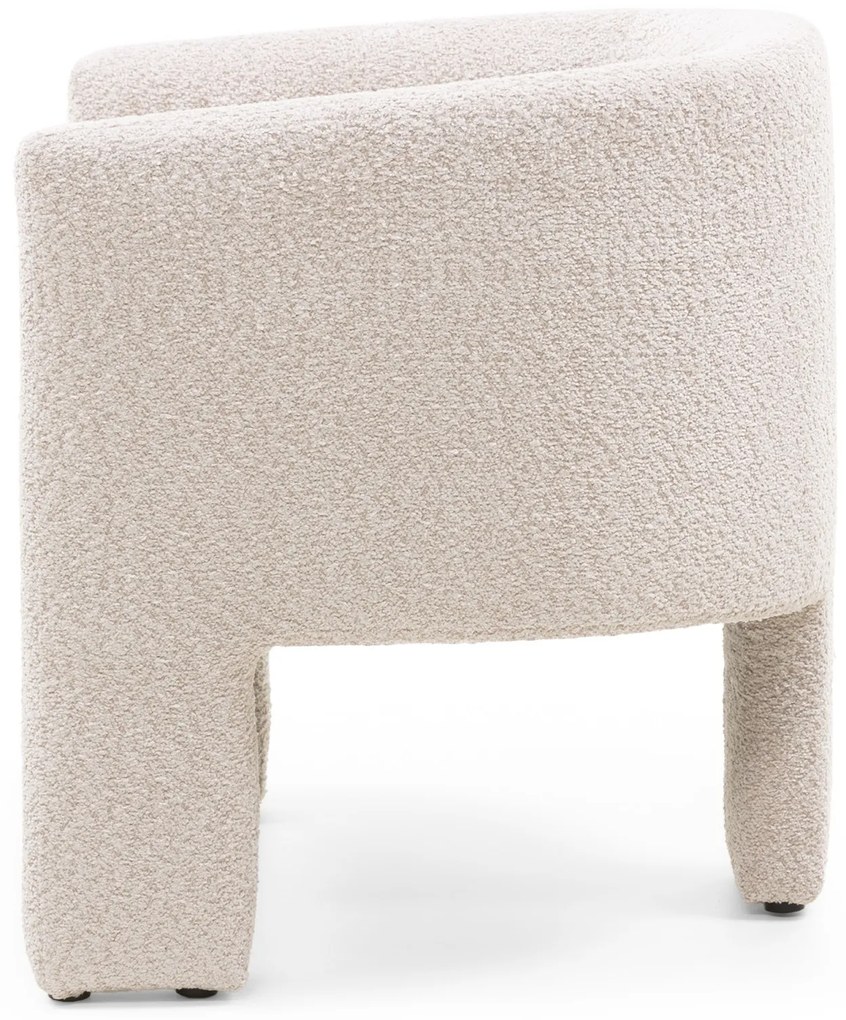 Designové křeslo LORRAINE světle béžové