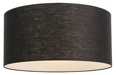 Moderné závesné svietidlo biele s čiernym tienidlom 50 cm - Combi 1