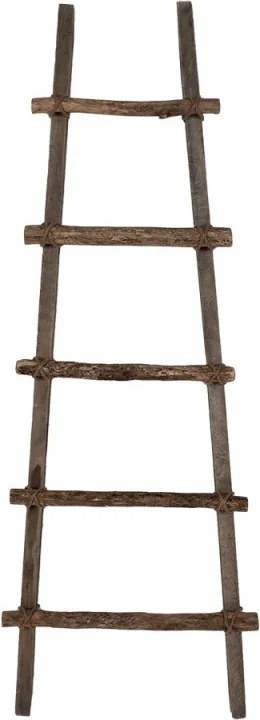 Hnedý drevený vešiak na uteráky rebrík Ladde - 50*8*140 cm