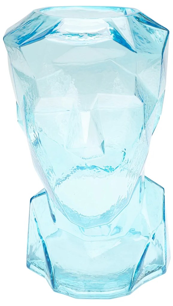 Prisma Face Light váza modrá 30 cm
