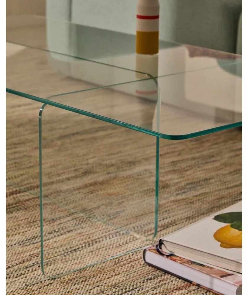 Sklenený konferenčný stolík 60x120 cm Zaren – Kave Home