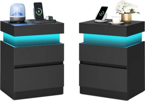 Set dvoch nočných stolíkov KAILYN LET840BC01 (2 ks)