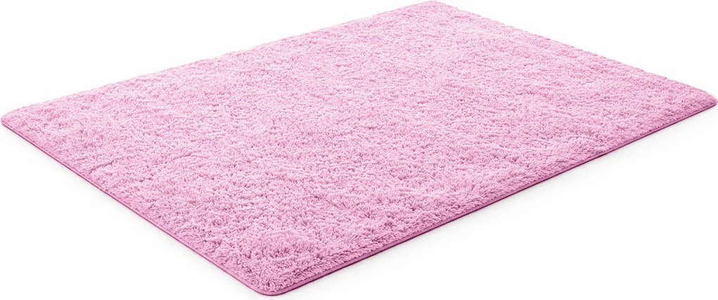 TZ Ružový obdĺžnikový shaggy koberec Lana Rozmer: 100x150