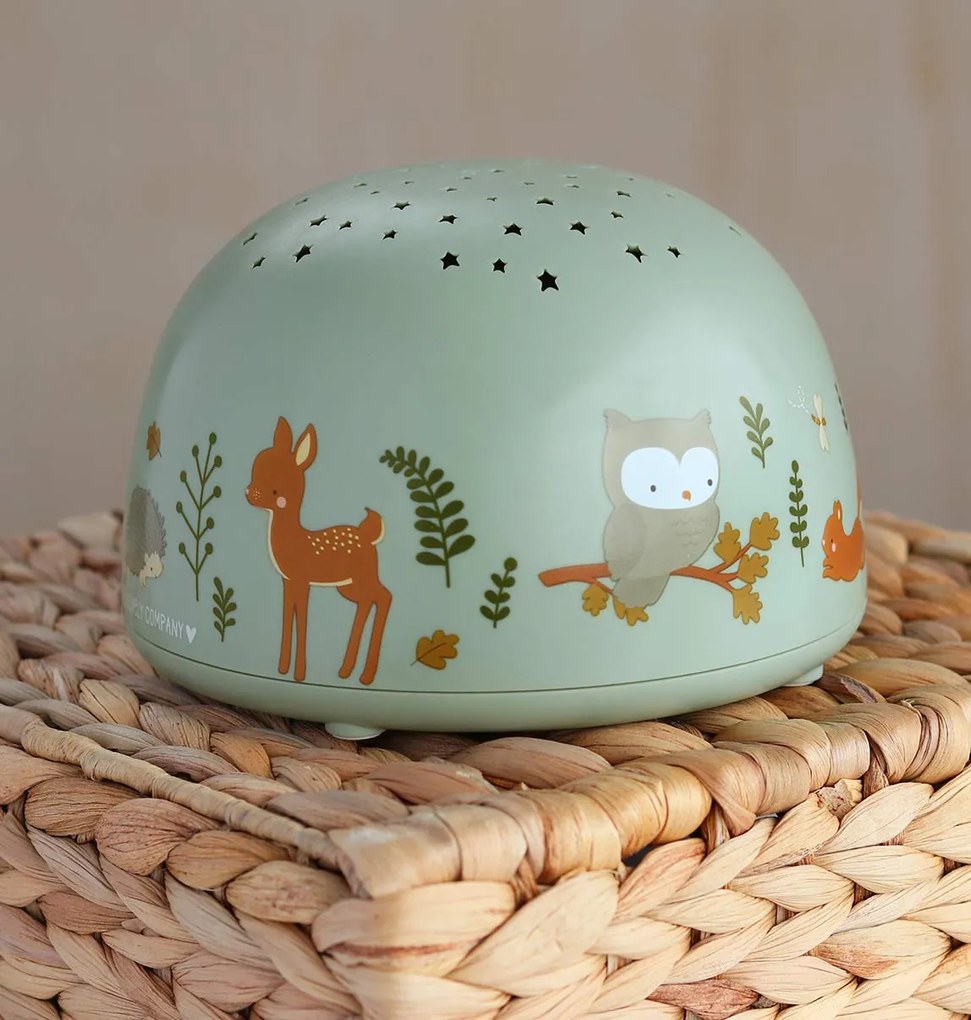 A Little Lovely Company - lampa s projektorom - kamaráti z lesa