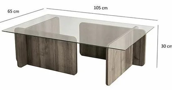 Konferenčný stolík Escape Walnut