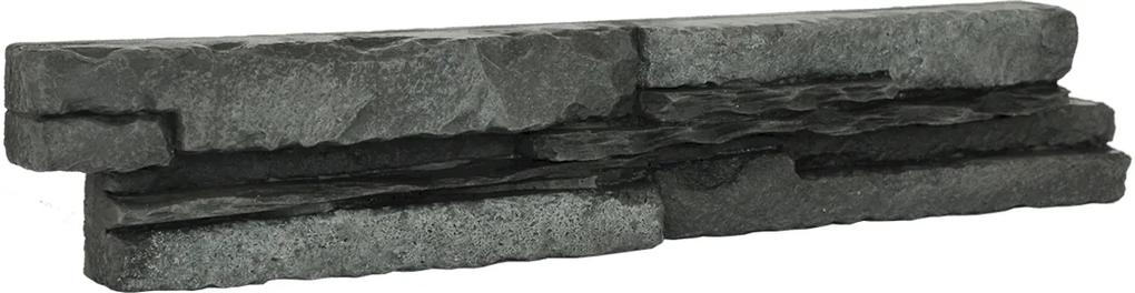 Kamenný obklad Vaspo Kámen považan čierna 6,7x37,5 cm V53201