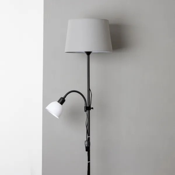 BRILAGI - Stojacia lampa CERIA 1xE27/100W/230V + 1xE14/25W čierna/šedá