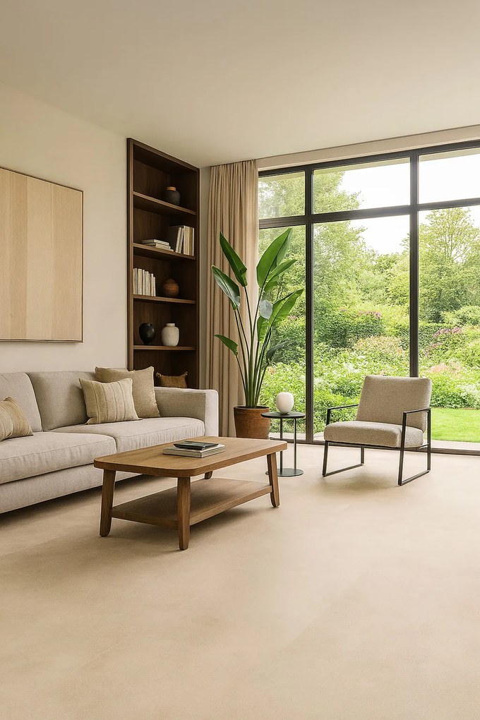 PVC podlaha - lino AladinTex Home 1791 Harlem, na mieru, šíře 4m, béžová, bez podkladu, detská izba, Gerflor