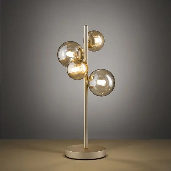 Wofi 8014.04.14.9000 - LED Stolná lampa 4xG9/3W/230V zlatá