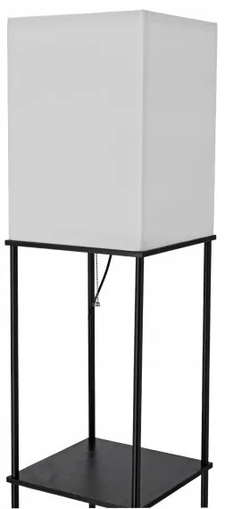 Stojacia lampa s policami 1xE27/40W/230V čierna/biela