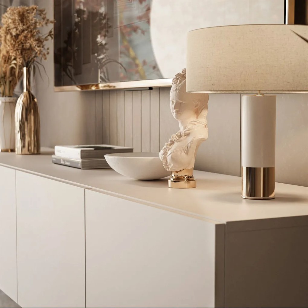 TV STOLÍK ELEGANTE KAŠMÍR + STRIEBORNÉ NOŽIČKY 200 cm