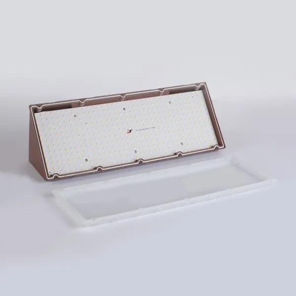 Brilagi - LED Vonkajšie nástenné svietidlo so senzorom TRIANGLE LED/42W/230V hnedé IP65