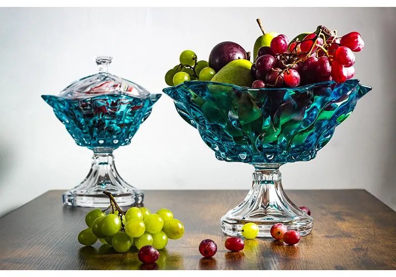 KRIŠTÁĽOVÁ MISKA BOHEMIA SAMBA AQUAMARINE 305MM