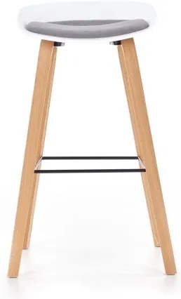 Barová stolička 81x51 cm béžová/biela