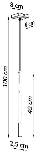 Sollux SL.0885 - Luster na lanku MOSAIC 1xG9/12W/230V čierna/chróm