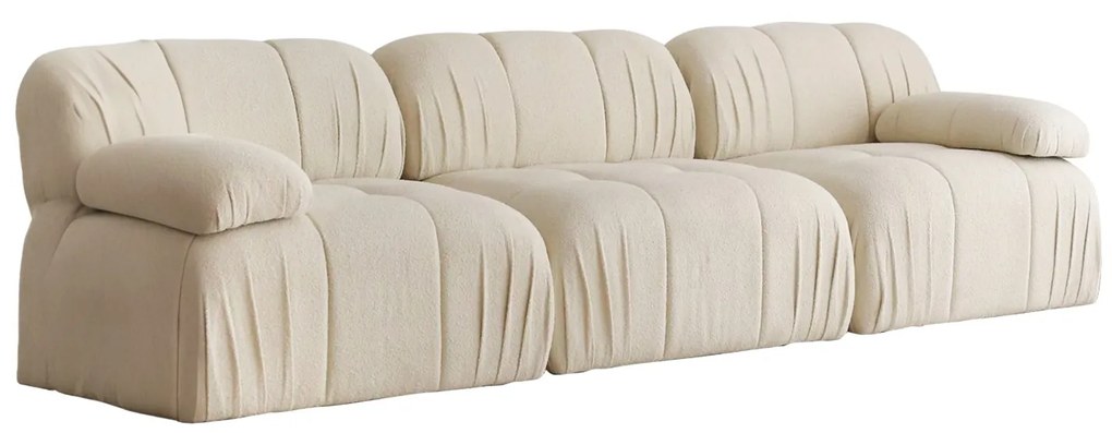 Nadčasová trojmiestna pohovka Uniqsofa - biela