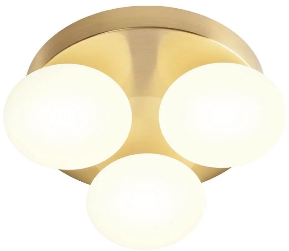 Redo 01-4307 - LED Kúpeľňové stropné svietidlo OVUM 3xLED/5W/230V IP44 mosadz