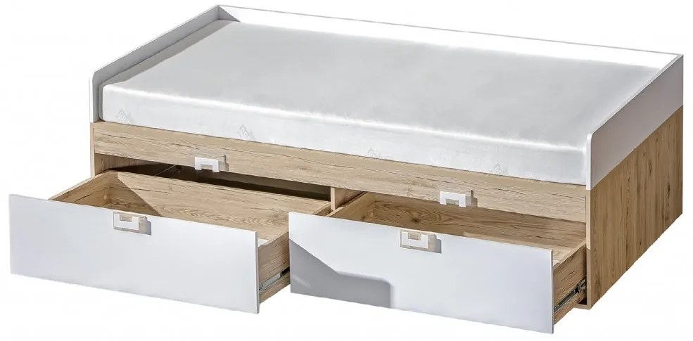 Posteľ LENOX 90 x 200 cm s úložným priestorom; 4 varianty Barva: Modrá