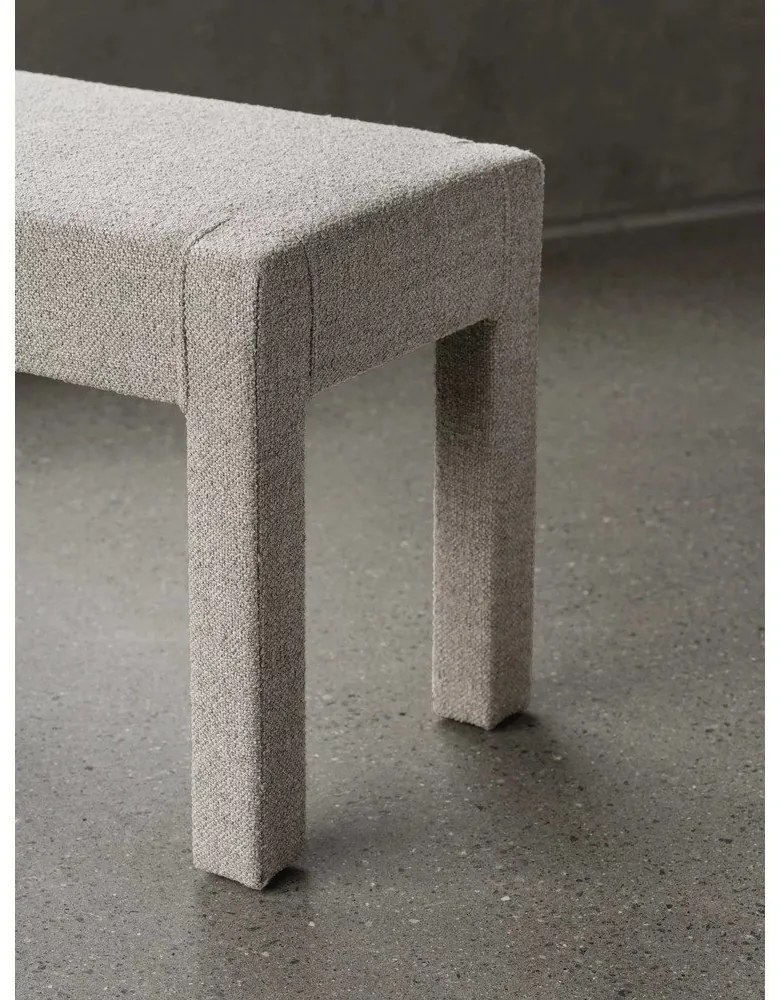 Béžová lavica z textílie buklé Sitta – Blomus