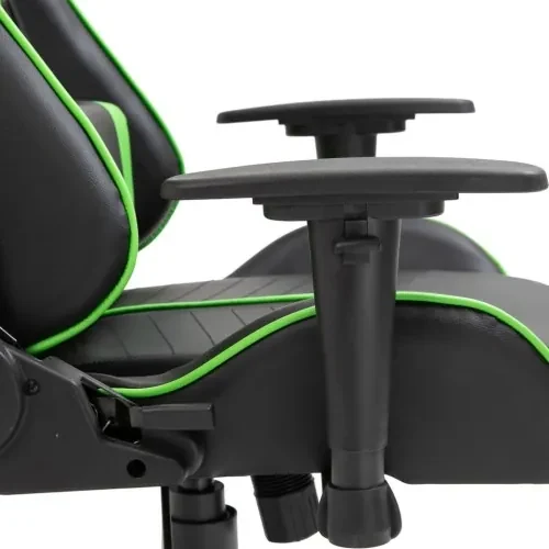 vidaXL Herná stolička, zelená, umelá koža-