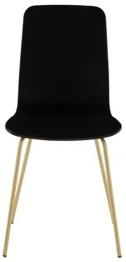 Velúrová stolička VINGE čierna