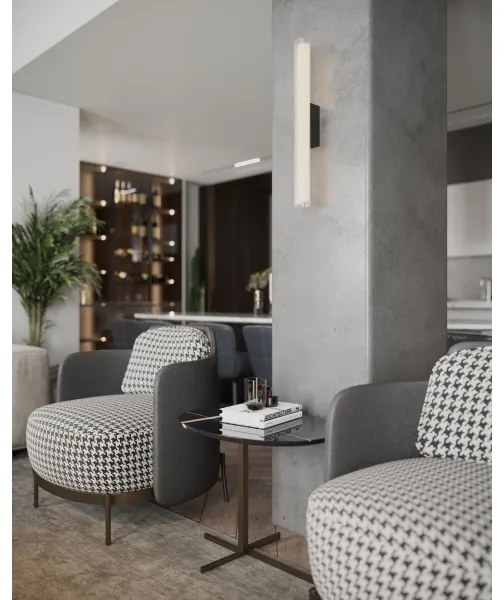 MAXLIGHT W0363 - LED Kúpeľňové nástenné svietidlo FAYETTE LED/6W/230V IP44 čierna