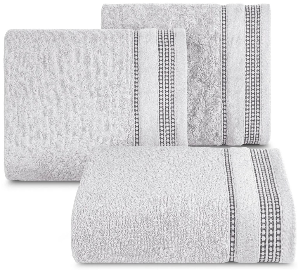 BAVLNENÝ UTERÁK AMANDA3 SADA 6KS 50X90 CM STRIEBORNÁ