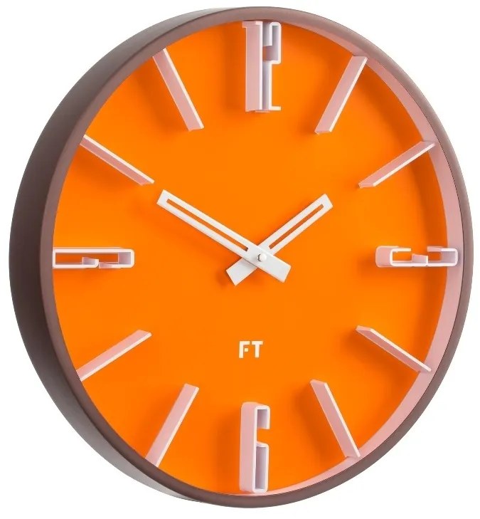 Dizajnové nástenné hodiny Future Time FT6010OR Numbers 30cm