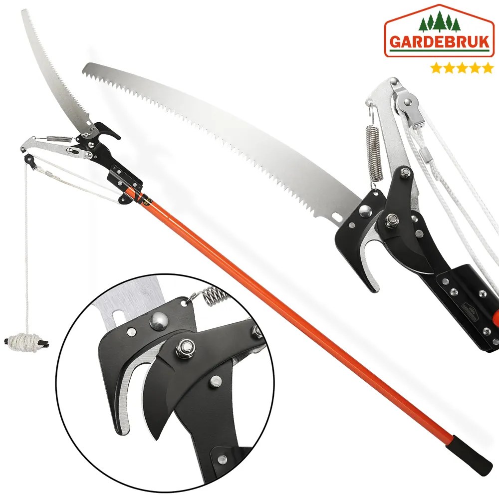 Teleskopická pílka s nožnicami MOREL, 2,6m, oranžová Gardebruk