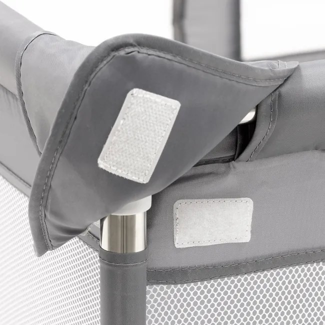 Detská ohrádka – zatvorená, 200 × 180 × 66 cm, skladacia, sivá Springos HA7529