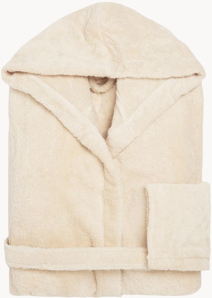 Unisex župan z organického bavlneného froté s kapucňou Shizen Supersoft