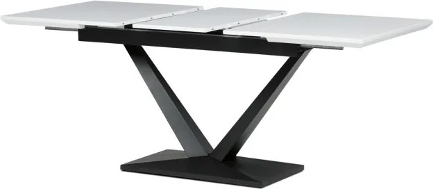 Jedálenský rozkladací stôl HT-W1630 biely / čierny