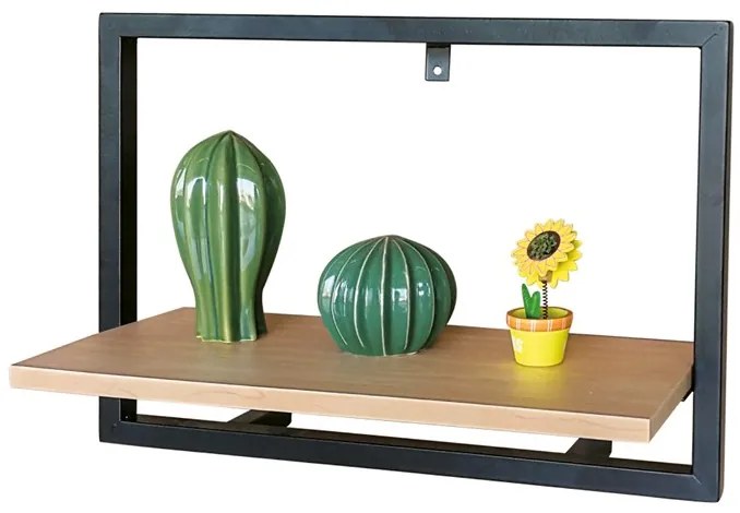 Autronic BONTEC Polička, kov, hnedá, P-072 OAK Farba: Prírodné