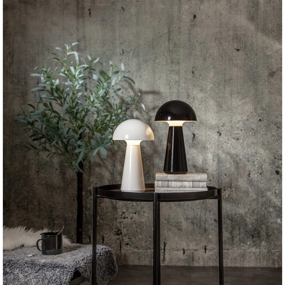 Biela LED stolová lampa so stmievačom (výška 28 cm) Mushroom – Star Trading