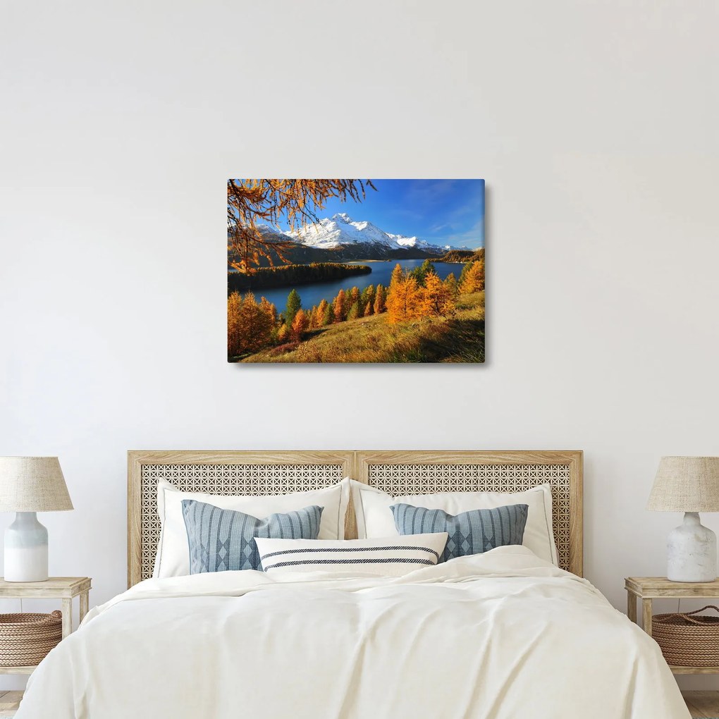 Obraz - Jeseň v Alpách (70x50 cm)