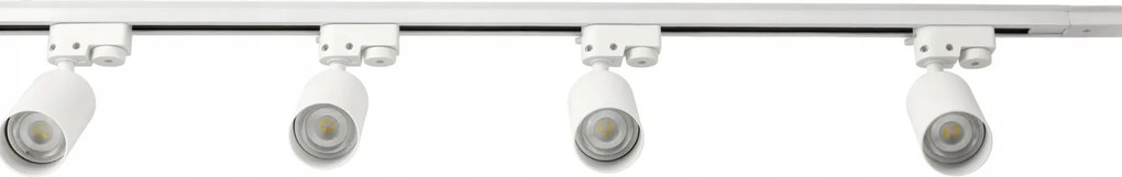 LED koľajnica 2m + 4x GU10 bodové žiarovky - sada