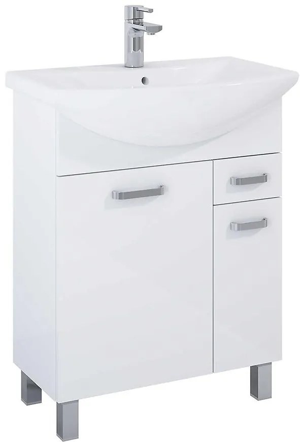 Kúpeľňový set Uno 65 2D1S biely