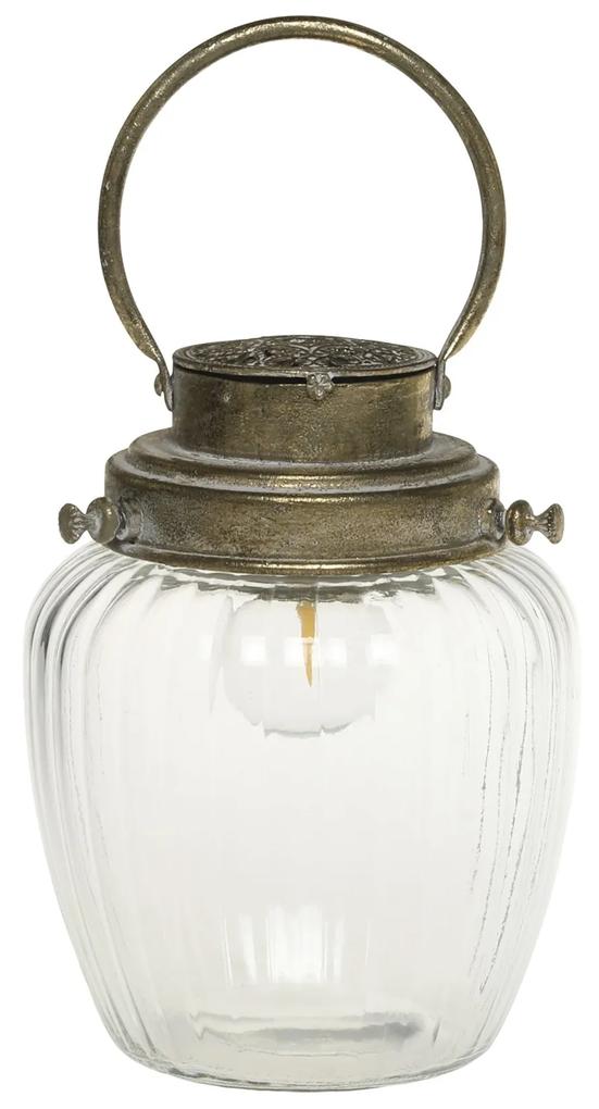 Chic Antique Lampáš s časovačom Antique Brass 29 cm