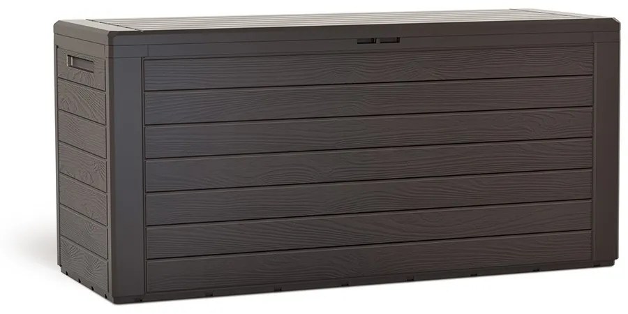 Záhradný box, 280 l, tmavo hnedá