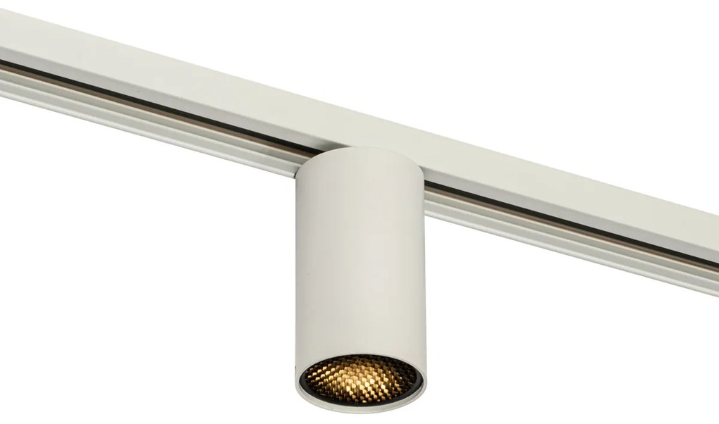 Moderný reflektor biely pre 1-fázový koľajnicový systém GU10 50mm - Iconic Ruby Honey