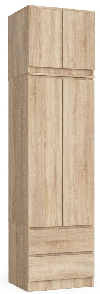 Nadstavec na šatníkovú skriňu Star 60 cm dub sonoma matný